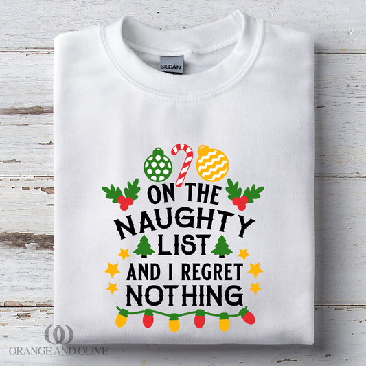 On The Naughty List and Regret Nothing