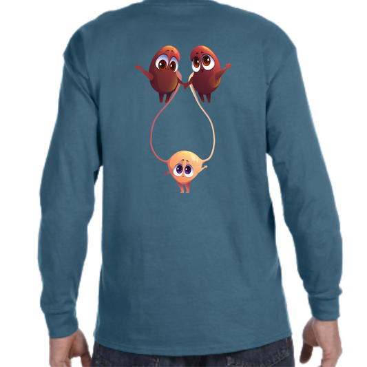 Kidney and Bladder Cartoon Long Sleeve