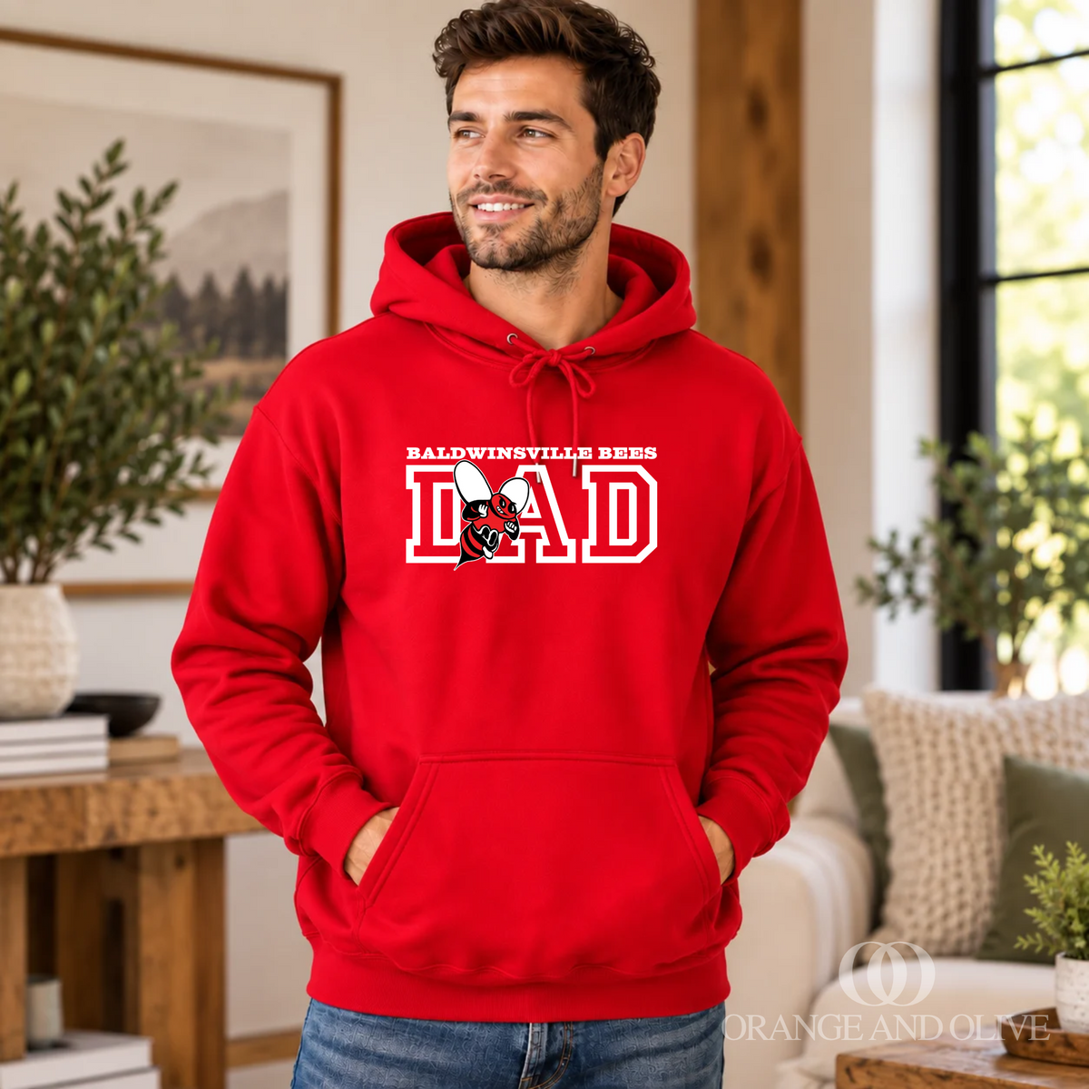 BALDWINSVILLE BEE DAD HOODIE - ADULT - VanBuren Fall Fundraiser