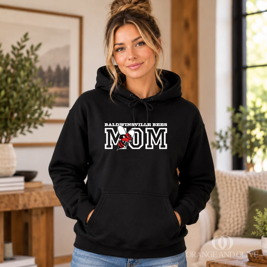 BALDWINSVILLE BEE MOM HOODIE - ADULT - VanBuren Fall Fundraiser