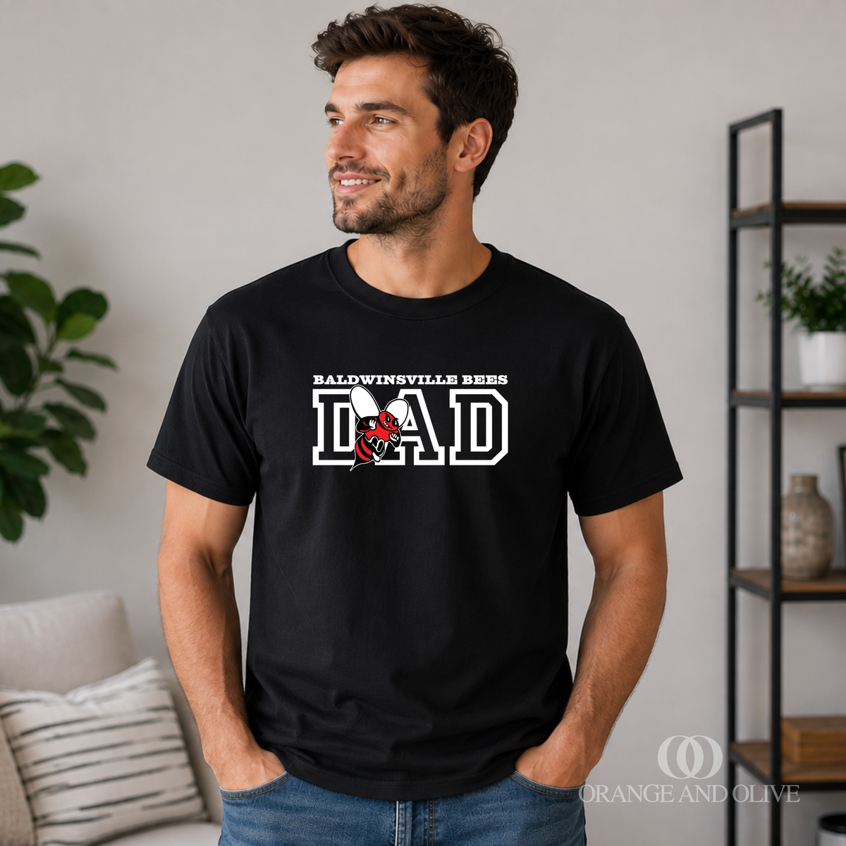 BALDWINSVILLE BEE DAD Tee - MENS - VanBuren Fall Fundraiser