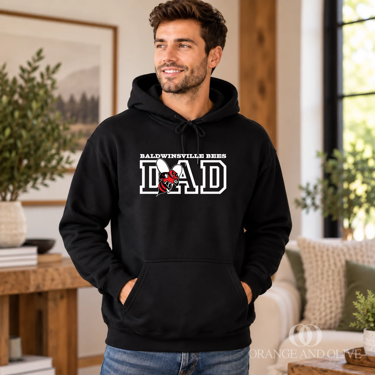 BALDWINSVILLE BEE DAD HOODIE - ADULT - VanBuren Fall Fundraiser