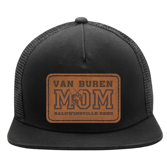 Trucker Hat w/ Leather Patch VanBuren Mom