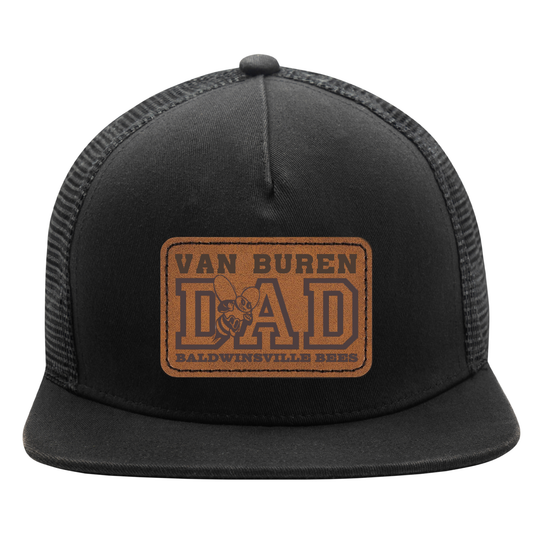 Trucker Hat w/ Leather Patch VanBuren Dad