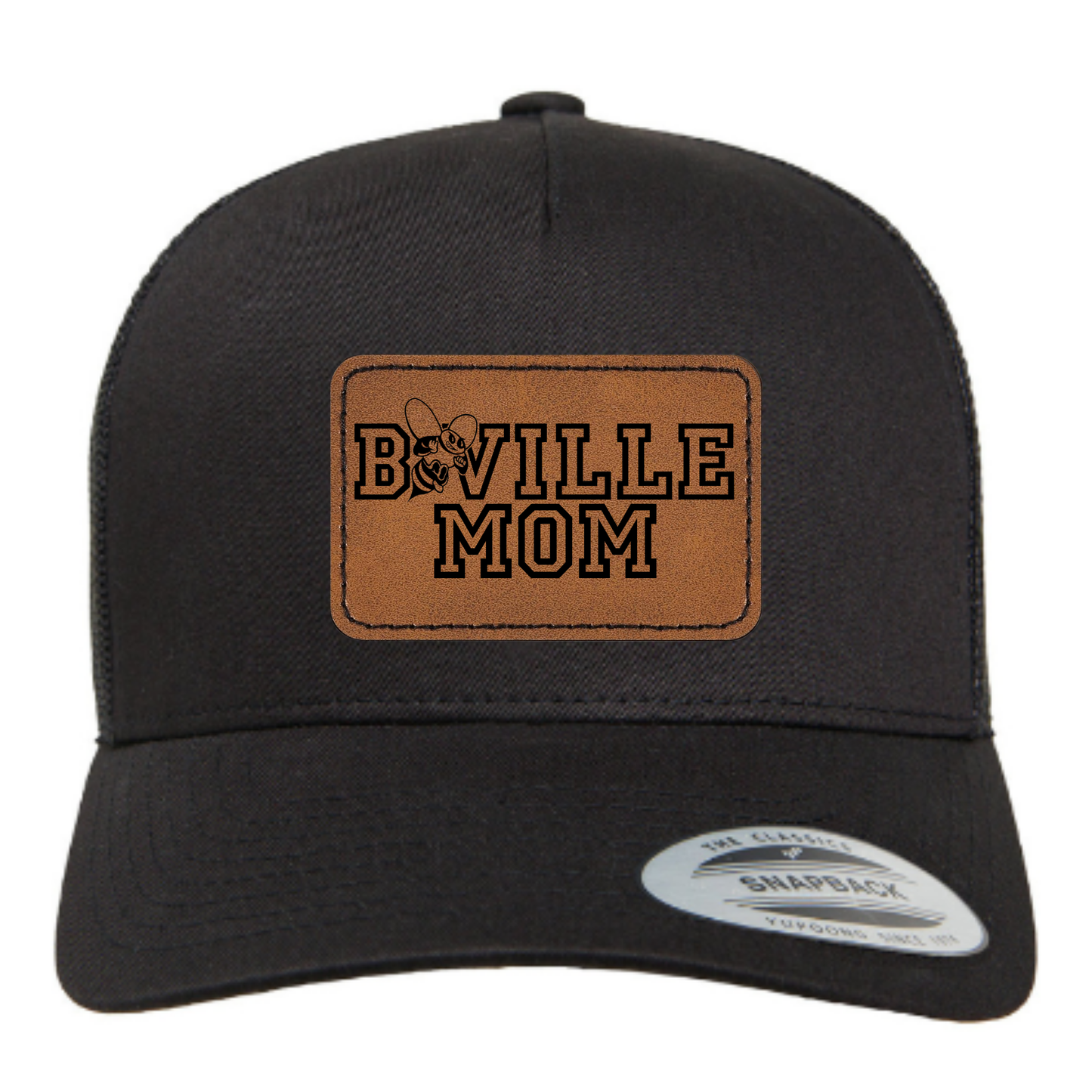 Trucker Hat w/ Engraved Leather Patch