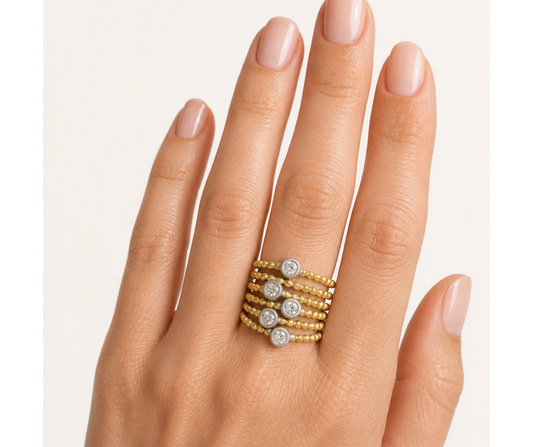 Freida Rothman Signature Cityscape Wire Ring