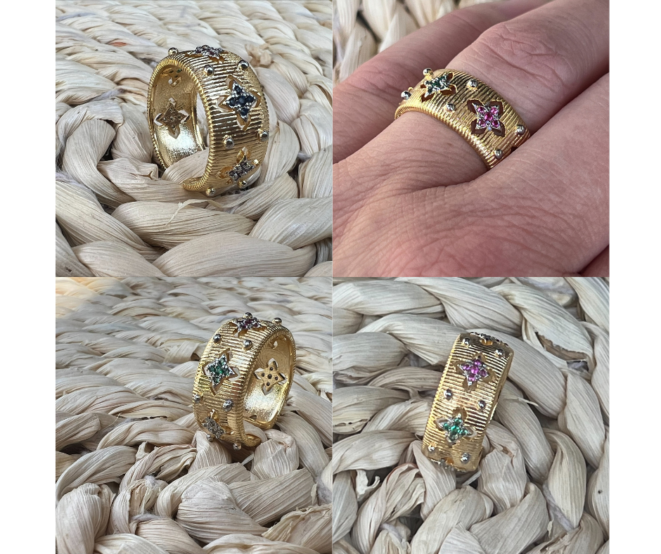 Multi Color Adjustable Ring