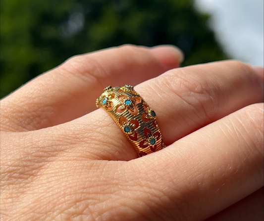 Turquoise Adjustable Ring