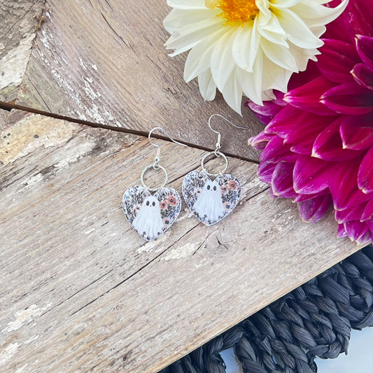 Heart Ghost Dangle