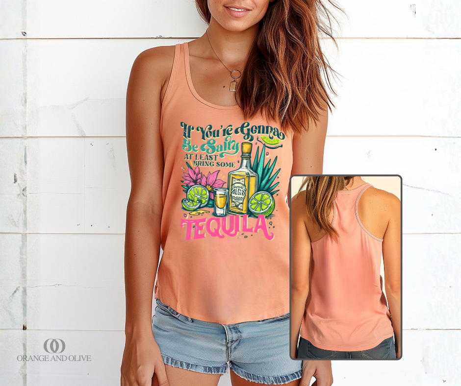 Bring Some Tequila Racerback Tank Top PRE ORDER (review description for details)