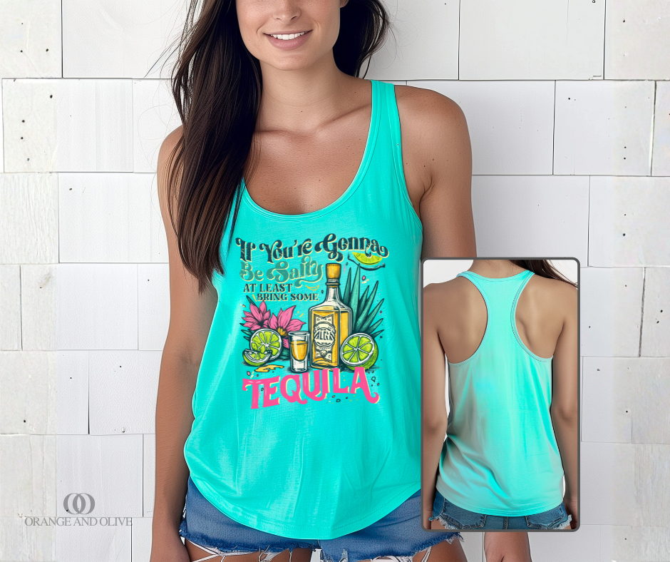 Bring Some Tequila Racerback Tank Top PRE ORDER (review description for details)