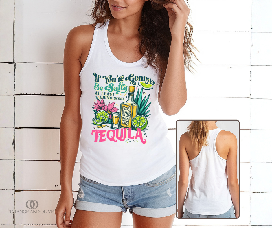 Bring Some Tequila Racerback Tank Top PRE ORDER (review description for details)